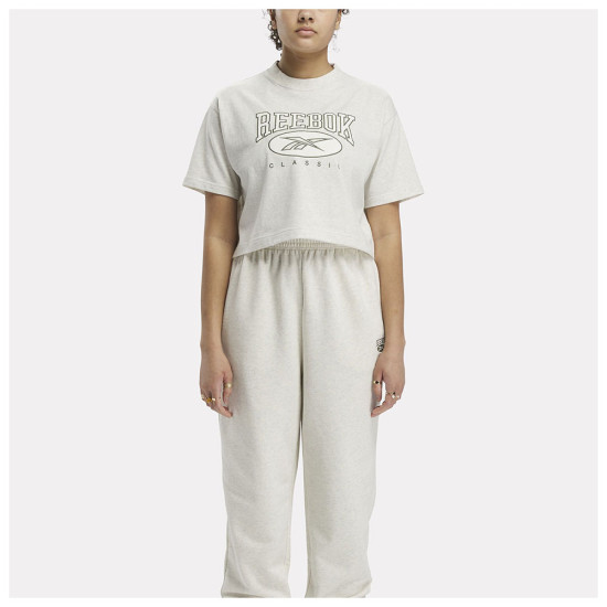 Reebok Γυναικεία κοντομάνικη μπλούζα Classics Archive Essentials Big Logo Crop Tee